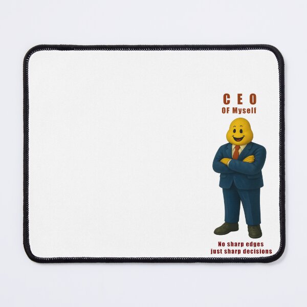 Item preview, CEO of Myself – Confident Cartoon Boss | No Sharp Edges, Just Sharp Decisions designed and sold by Vibe 5tudio.