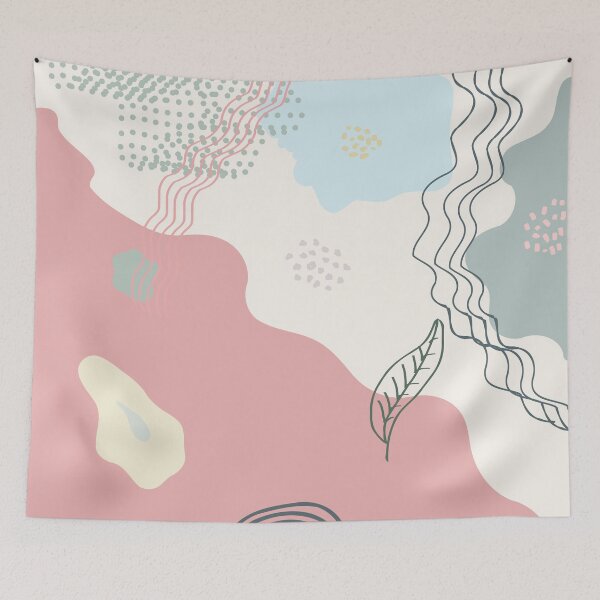 Item preview, Botanical composition in pastel pink designed and sold by strokes and splashes.