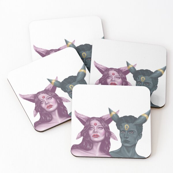 Item preview, Espeon Umbreon Eeveelution Pokemon designed and sold by Twysted Bytches.