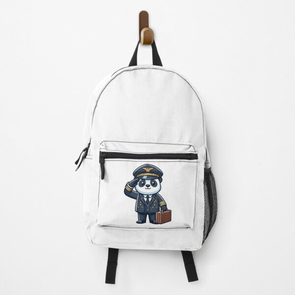 Item preview, Cartoon Panda Airline Pilot Saluting – Flying Animal Job Art designed and sold by Confuzz1ed.