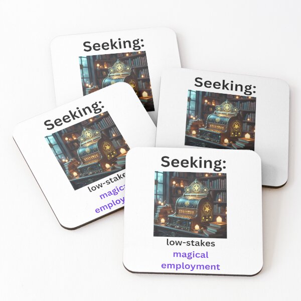 Item preview, Seeking Low Stakes Magical Employment - Cozy Fantasy designed and sold by LawrenceDesigns.