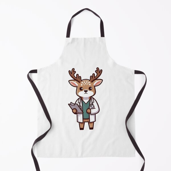 Item preview, Cartoon Deer Scientist with Clipboard – Clever Lab Animal Design designed and sold by Confuzz1ed.