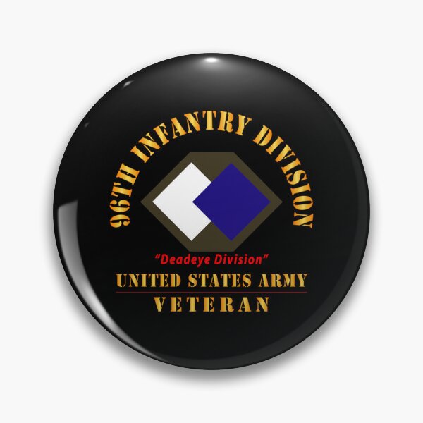Item preview, Army - SSI - 96th Infantry Division - Deadeye Division - US Army Veteran X 300 designed and sold by Military Insignia Products.