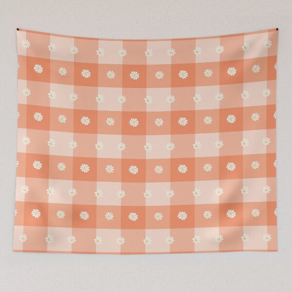 Item preview, Summer Orange Gingham and Daisy designed and sold by Kozee.