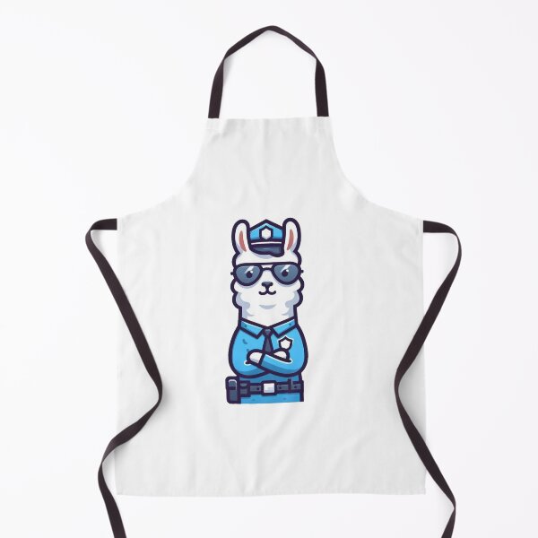 Item preview, Serious Cartoon Llama Police Officer – Cool Animal Law Art designed and sold by Confuzz1ed.