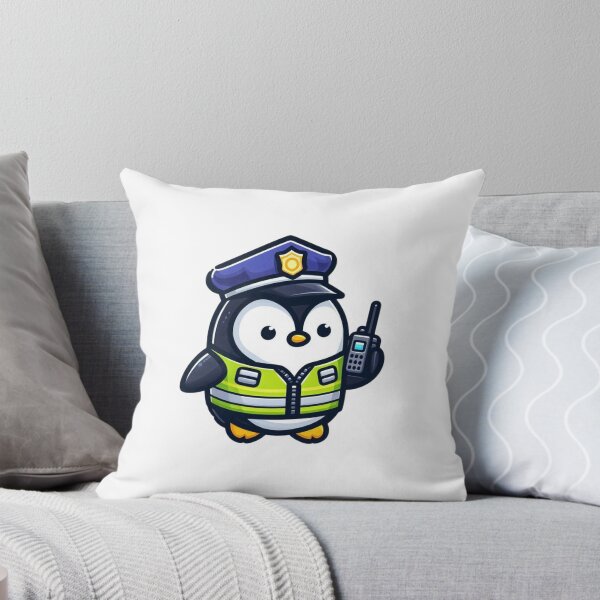 Item preview, Funny Cartoon Penguin Police Officer – Adorable Law Animal designed and sold by Confuzz1ed.