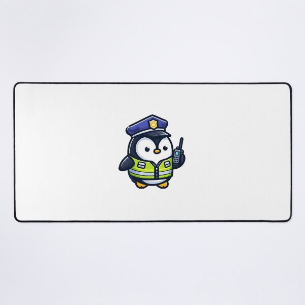 Aperçu de l'œuvre Pingouin policier drôle de dessin animé – Adorable animal de loi créée et vendue par Confuzz1ed.