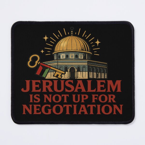 Item preview, Jerusalem Is Not Up for Negotiation – Defiant Statement Art designed and sold by ArthUpscale.