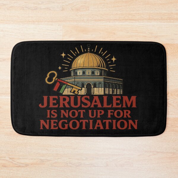 Item preview, Jerusalem Is Not Up for Negotiation – Defiant Statement Art designed and sold by ArthUpscale.