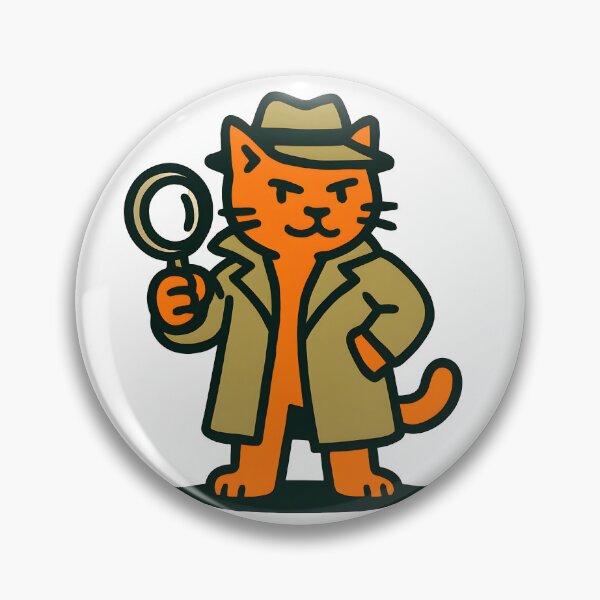 Item preview, Sleuth Detective Noir Cat designed and sold by AntoineCipher.