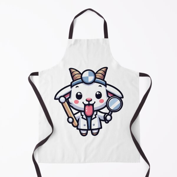 Item preview, Funny Cartoon Goat Doctor with Head Mirror – Quirky Medical Animal designed and sold by Confuzz1ed.