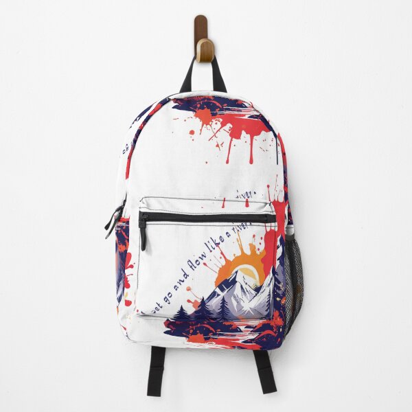 Item preview, Multicolor splashing of mountains and forest art designed and sold by OooPstudio.
