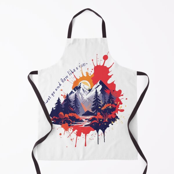 Item preview, Multicolor splashing of mountains and forest art designed and sold by OooPstudio.