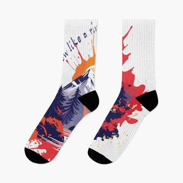 Item preview, Multicolor splashing of mountains and forest art designed and sold by OooPstudio.
