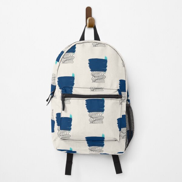 Item preview, Brush strokes in deep blue and waves designed and sold by strokes and splashes.
