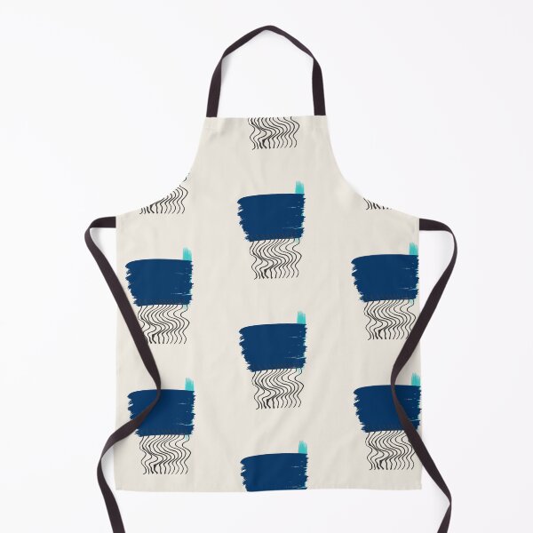 Item preview, Brush strokes in deep blue and waves designed and sold by strokes and splashes.