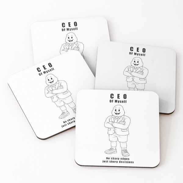 Item preview, CEO of Myself – No Sharp Edges, Just Sharp Decisions (Cartoon Boss Art) designed and sold by Vibe 5tudio.