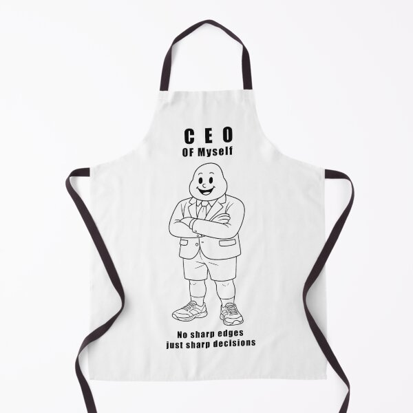 Item preview, CEO of Myself – No Sharp Edges, Just Sharp Decisions (Cartoon Boss Art) designed and sold by Vibe 5tudio.