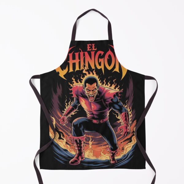 Item preview, El Chingón – Retro Comic Superhero with Fire Power designed and sold by dortmond.
