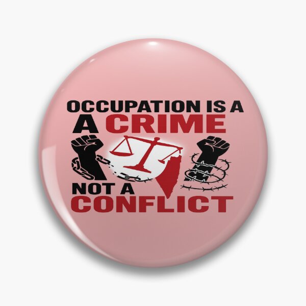 Item preview, La ocupación es un crimen, no un conflicto: arte de protesta palestino audaz designed and sold by ArthUpscale.