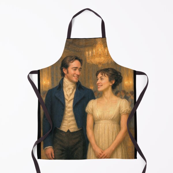 Item preview, Mr Darcy & Elizabeth Bennet Illustration designed and sold by LoveVintageToo.
