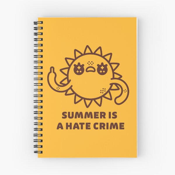 Item preview, Summer Is a Hate Crime – Funny Angry Sun Design designed and sold by musingtreeart.