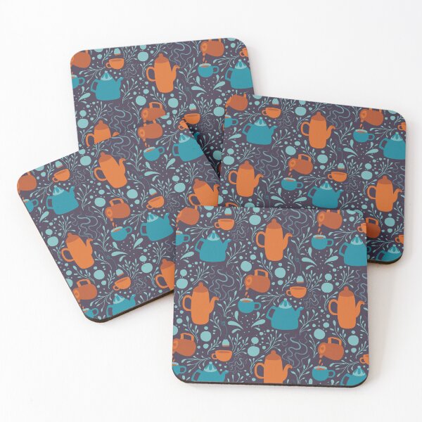 Item preview, Colourful Autumn Kettle Pattern designed and sold by Kozee.