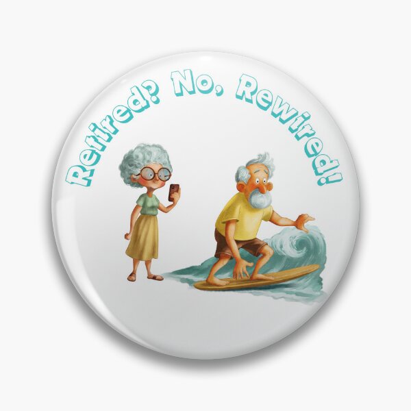 Item preview, Seniors embracing a vibrant lifestyle while surfing and enjoying technology at the beach designed and sold by Ms. Iryna.