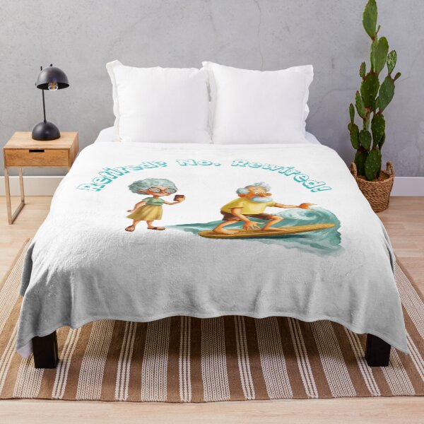 Item preview, Seniors embracing a vibrant lifestyle while surfing and enjoying technology at the beach designed and sold by Ms. Iryna.