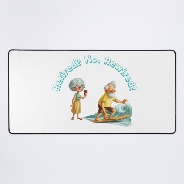 Item preview, Seniors embracing a vibrant lifestyle while surfing and enjoying technology at the beach designed and sold by Ms. Iryna.