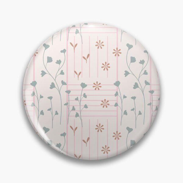 Item preview, Patrón de hojas de parra verticales de primavera y pequeñas margaritas designed and sold by Kozee.