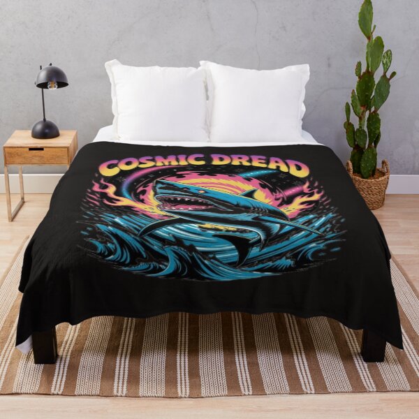 Item preview, Cosmic Dread – Psychedelic Shark in Space Wave Explosion designed and sold by dortmond.