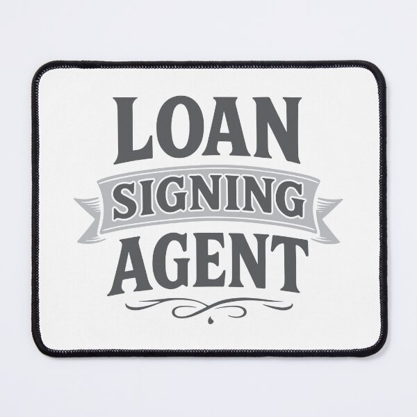 Item preview, Loan Signing Agent Banner – Vintage Notary Signing Professional Typography Design designed and sold by NotaryLife.