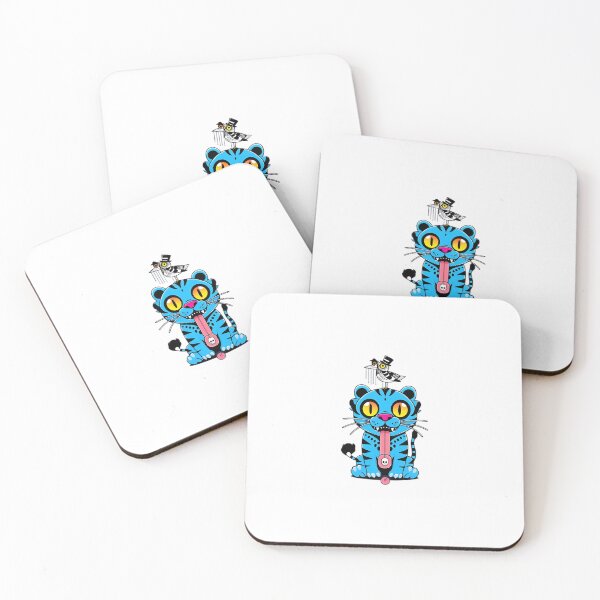 Item preview, Blue tiger play with pot design designed and sold by JB-shopping.