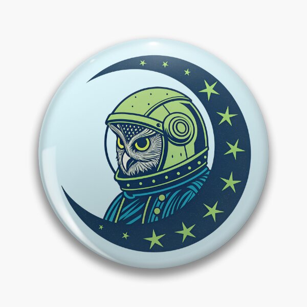 Item preview, Galactic Owl on a Lunar Mission designed and sold by enly shop.
