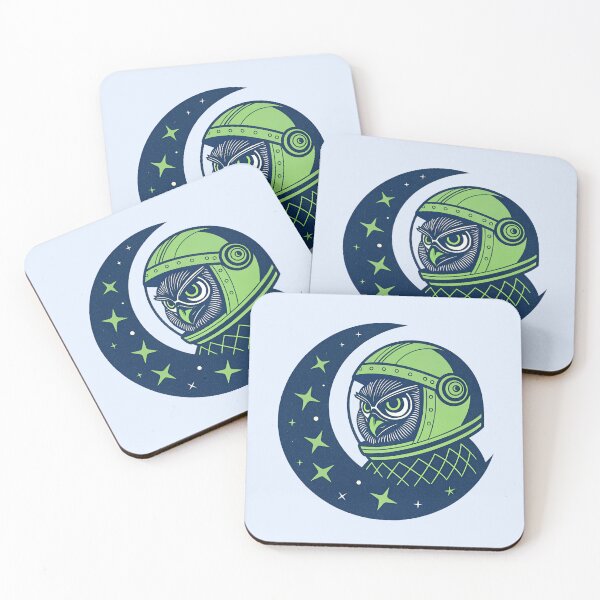 Item preview, Stellar Sentinel – Owl Astronaut in Deep Space designed and sold by enly shop.