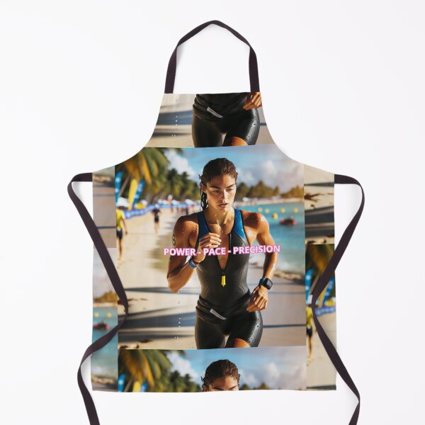 Item preview, Power. Pace. Precision – Triathlon Woman Beach Motivation Design designed and sold by Triathlongram.