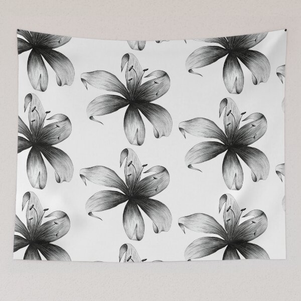 Item preview, Classic Black and White Minimalist Stargazer Flower for all Occasions designed and sold by erkabees.