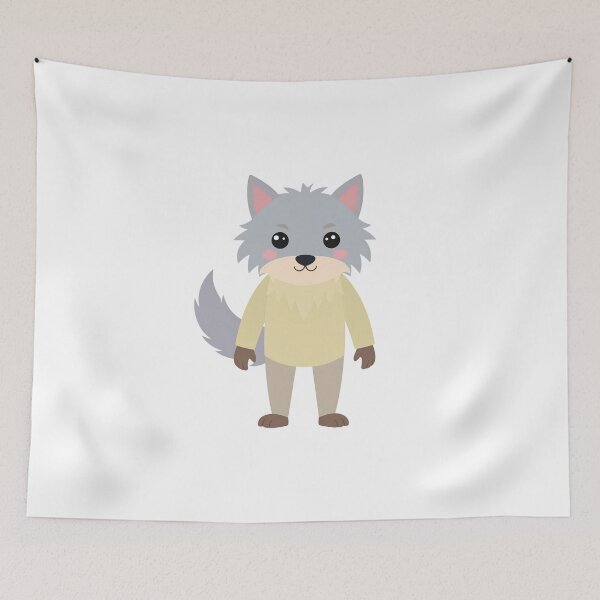 Item preview, Pastel Fluffy Werewolf – Cute Fantasy Creature Illustration designed and sold by PrintCreations9.