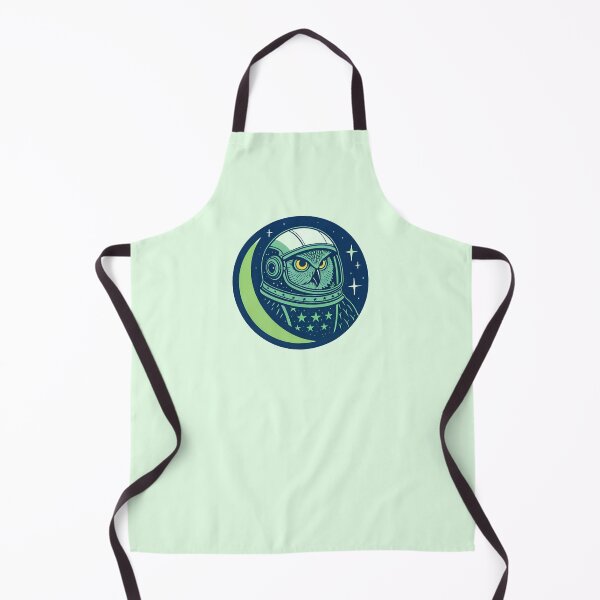 Item preview, Cosmic Owl Explorer – Retro Space Bird Illustration designed and sold by enly shop.