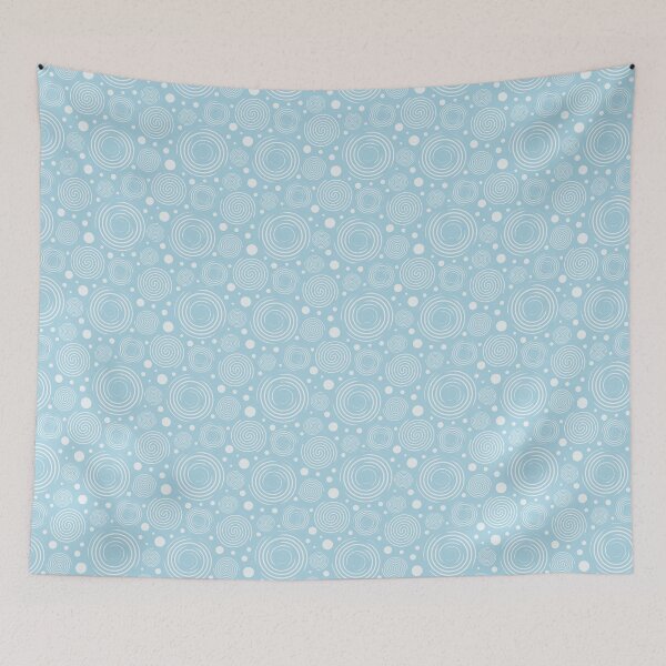 Item preview, Ocean Blue Circle and Spiral Pattern designed and sold by Kozee.
