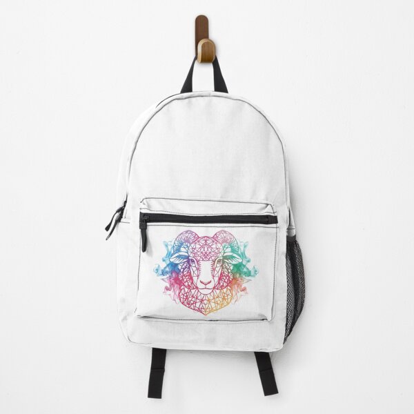 Item preview, Vibrant Geometric Ram with Ethereal Smoke designed and sold by Royalsticker.