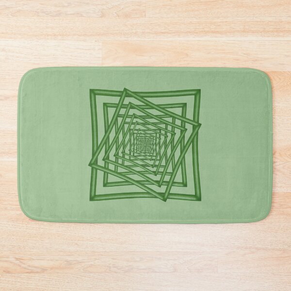 Item preview, Geometric image of green frames with repeating rotation designed and sold by Cherevan.