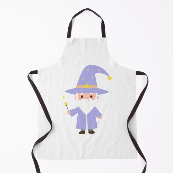 Item preview, Cute Wizard with Starry Hat and Friendly Smile Illustration designed and sold by PrintCreations9.