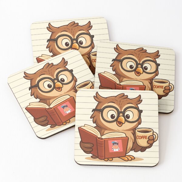 Artikelvorschau, Hibou Étudiant – Compagnon de LectureThe Studying Owl – Lesebegleiter entworfen und verkauft von Drawingshirts.