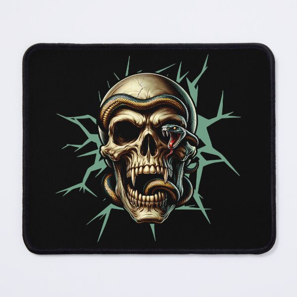 Item preview, Cool vampire skull with snake and thorns designed and sold by ReneMM.