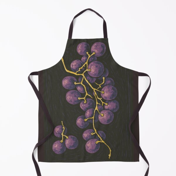 Item preview, Purple Grapes – Artistic Posterized Linocut Print designed and sold by Pacika.