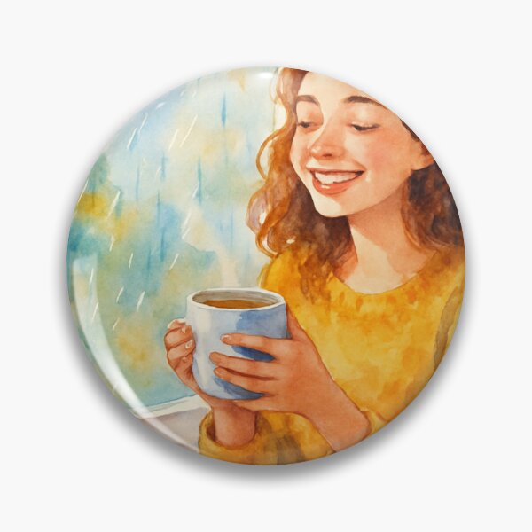 Item preview, Joie Pluvieuse : Café et SourireRainy Day Joy: Coffee and Smile designed and sold by Drawingshirts.