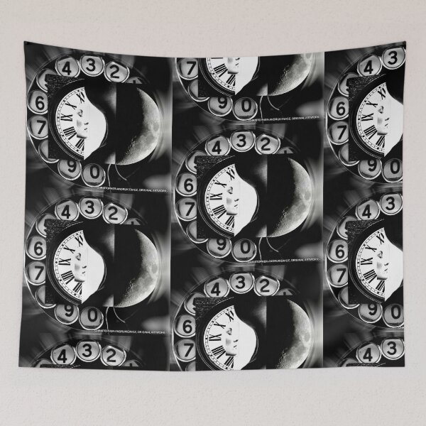 Item preview, moon scape with dial.  by c.a.2025.. smiley100. designed and sold by smiley100.