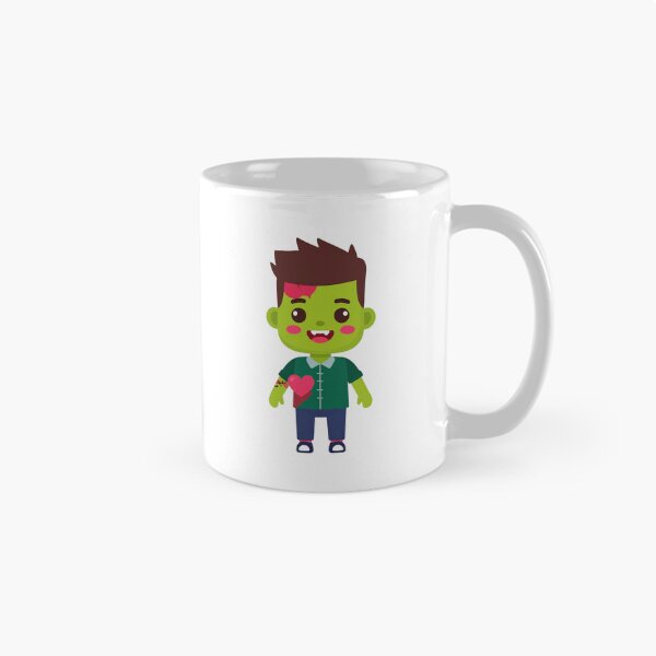 Item preview, Cute Zombie with Stitched Clothes and Heart-Shaped Blush designed and sold by PrintCreations9.